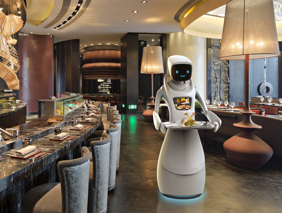天富平台送餐机器人